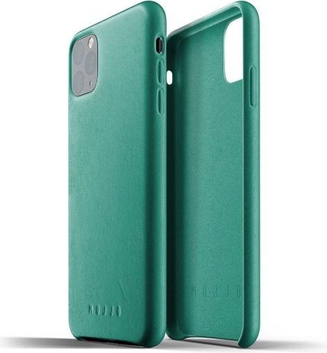 Mujjo Full Leather Case - Leather case for iPhone 11 Pro Max (green) (Apple iPhone 11 Pro Max)