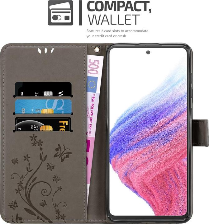 Produktbild Cadorabo Flower Book Hülle für Samsung Galaxy A53 5G (Samsung Galaxy A53 5G)