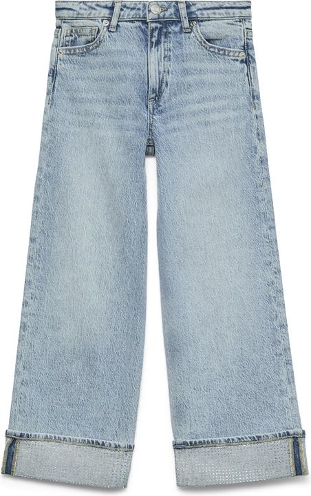 Vero Moda VMTESSA Hohe Taille Weiter Beinschnitt Jeans Weit geschnitten
