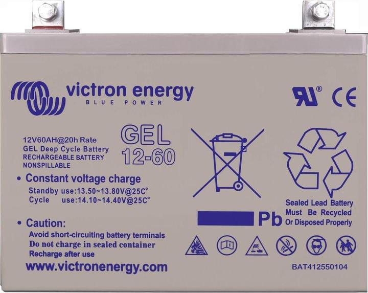 Actual product image Victron Energy 12V/60Ah GEL Deep Cycle Battery (12 V, 60 Ah)