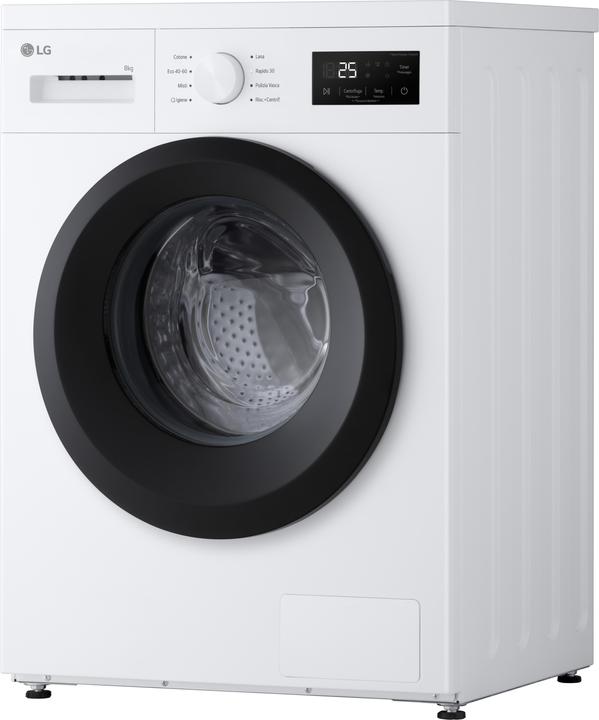 Produktbild LG Waschmaschine Weiss, 1400 Umin, A ITModell (8 kg, Links)
