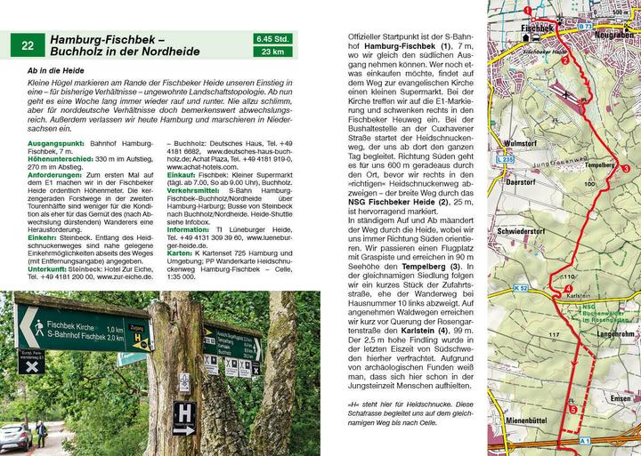 Actual product image Fernwanderweg E1 - Deutschland Nord (German, Martin Marktl, 2022)