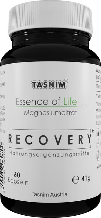 Nutritional values and ingredients Tasnim Magnesium Citrate ESL - Recovery - 60 Capsules (60 Piece, Capsules, 41 g)