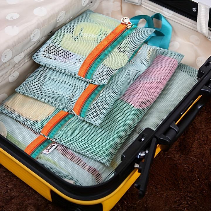 Image du produit Only-Bags.Store 4 pièces Travel Mesh Storage Bags, organisateurs légers et polyvalents, sacs en filet portables