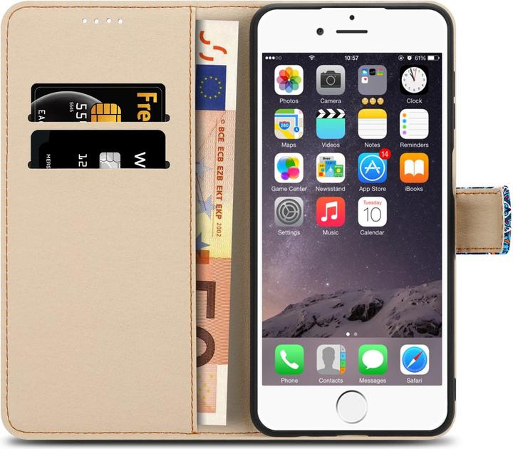 Produktbild Cadorabo Book Hülle mit Print (Apple iPhone 6 Plus)