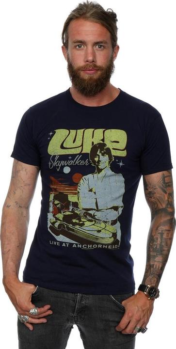 Immagine prodotto Star Wars Luke Skywalker Rock Poster Maglietta Uomo (M)