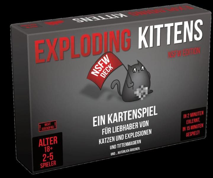 Actual product image Asmodée Exploding Kittens NSFW Edition (German)