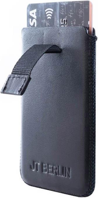 Produktbild JT Berlin 10197 Premium Etui für Kreditkarten, Geldkarten, Visitenkarten Schwarz Leder