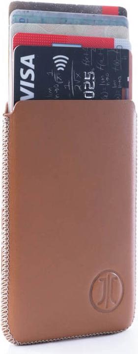 Produktbild JT Berlin 10198 Premium Etui für Kreditkarten Geldkarten Visitenkarten Cognac
