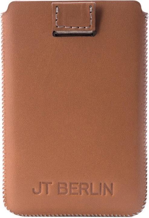 Produktbild JT Berlin 10198 Premium Etui für Kreditkarten Geldkarten Visitenkarten Cognac