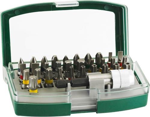 Produktbild Bosch Zubehör Schrauberbit-Set mit Farbcodierung, 32-teilig (Innensechsrund TX M10, Innensechsrund TX M15, Innensechsrund TX M20, Innensechsrund TX M30, Kreuz Pozidriv PZ M1, Innensechsrund TX mit Loch M20, Kreuz Phillips PH M1, Kreuz Phillips PH M2, Innensechsrund TX M25, Innensechsrund TX M27, Innensechsrund TX M40, Sechskant (hexagonal) M4)