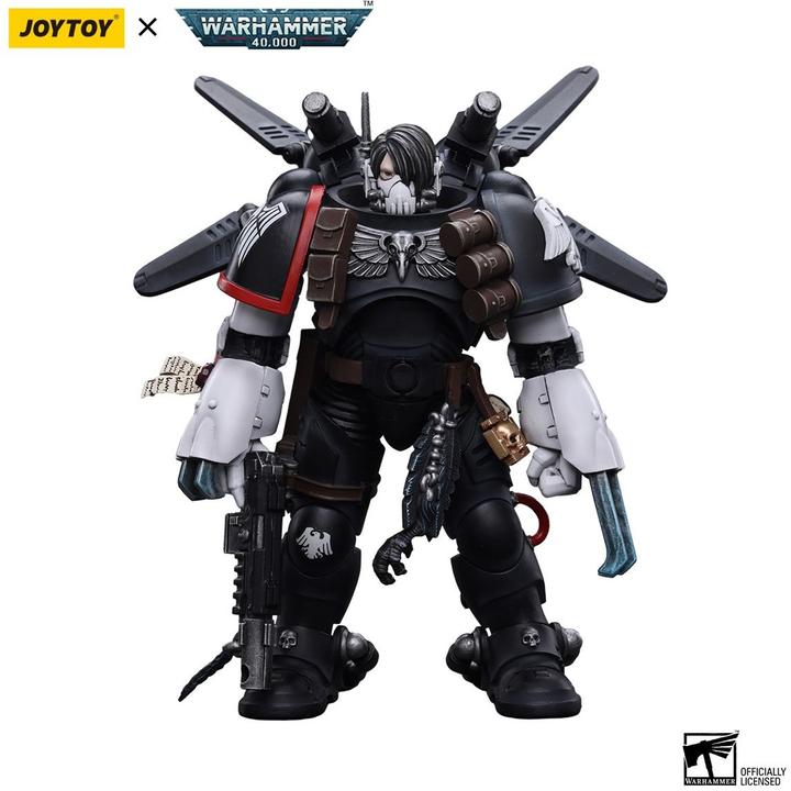 Actual product image Joy Toy Warhammer 40k figurine 1/18 Raven Guard Chapter Master Kayvaan Shrike 12 cm