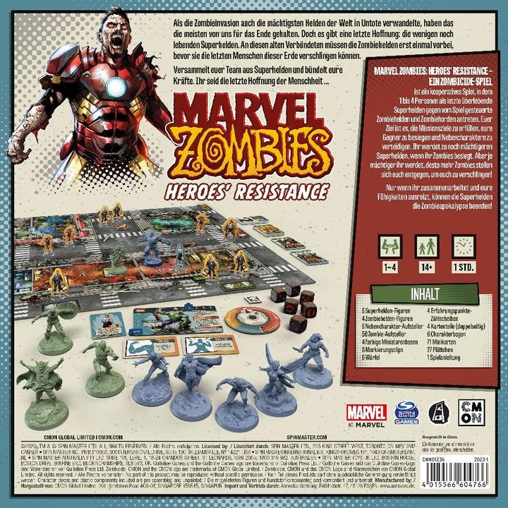 Actual product image Cmon Marvel Zombies: Heroes' Resistance - A Zombicide Game, board game, for 1-4 players, ages 14+. (German)