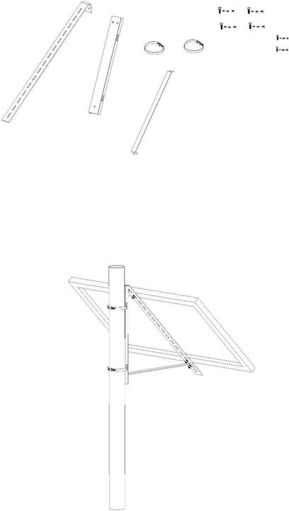 Actual product image Enjoy solar Bracket (Solar system mounting material)