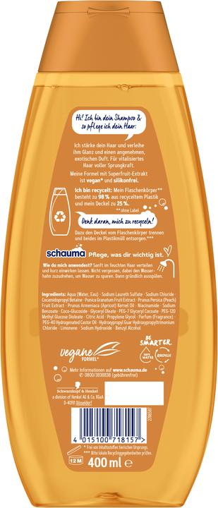 Schauma Superfruit & Glanz (400 ml, Flüssiges Shampoo)