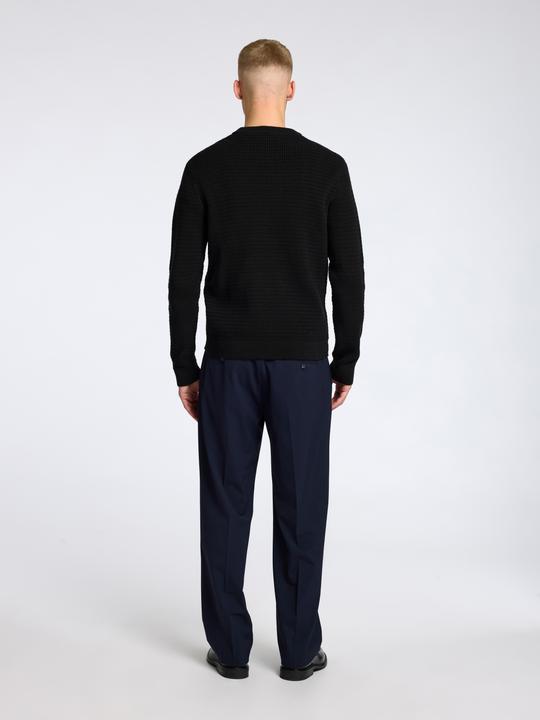 Actual product image Selected Homme Slhtheo Ls Knit Structure Crew Neck (XL)