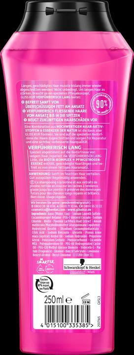 Image du produit Gliss Séduisant Long (250 ml, Shampoing liquide)