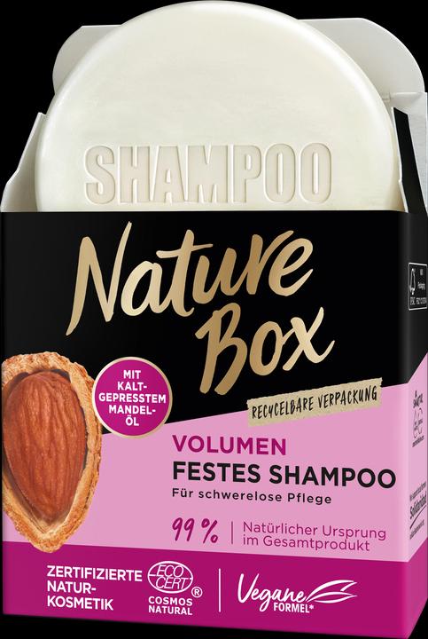 Nature Box Shampooing Volume Fermeté Huile d'Amande (Shampoing solide)