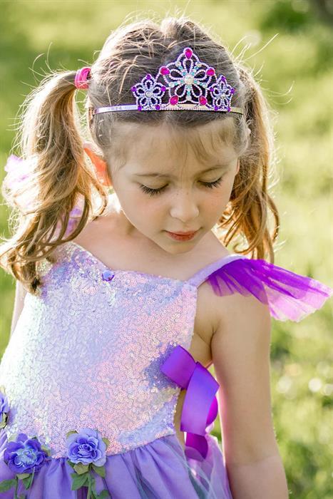 Actual product image Great Pretenders Jewelled tiara purple