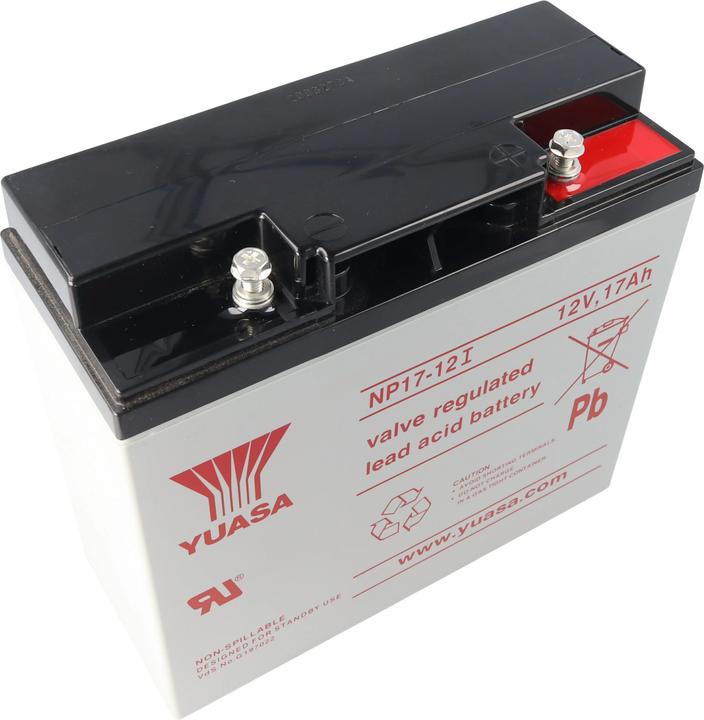 Immagine prodotto Yuasa Akku NP17-12I mit M5 Schraubanschluss am Plus- und Minuspol (12 V, 17 Ah, 500 A)