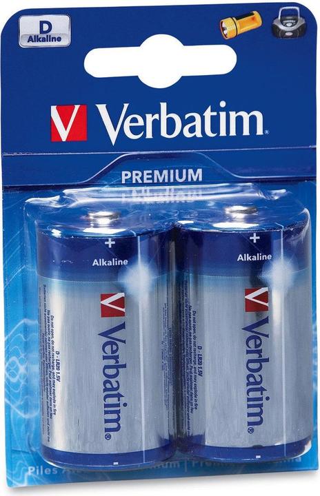 Image du produit Verbatim Pack 2 Piles D (2 pcs, D)