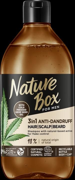 Nature Box 3in1 Anti-Schuppen (385 ml, Flüssiges Shampoo)