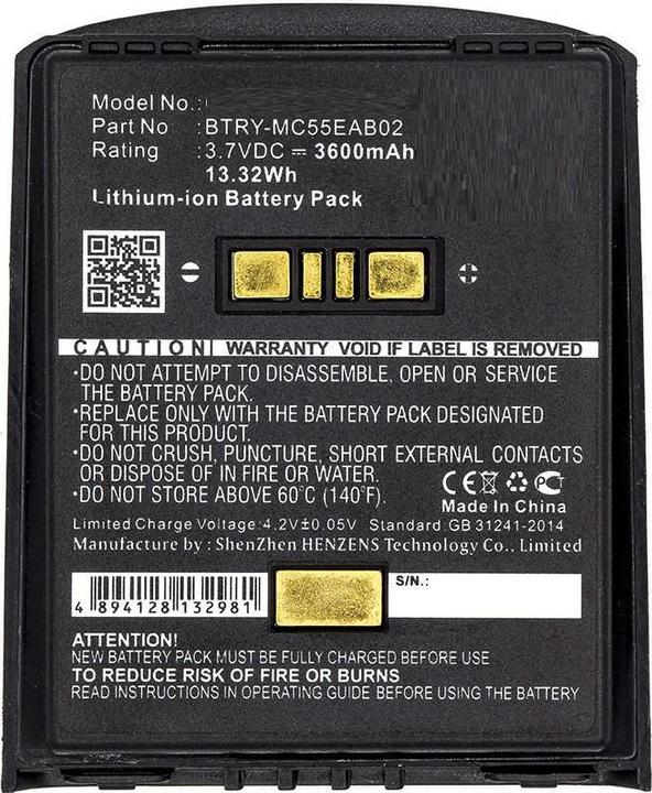 Actual product image CoreParts Handheld battery (equivalent to: Symbol 82-111094-01, Symbol BTR