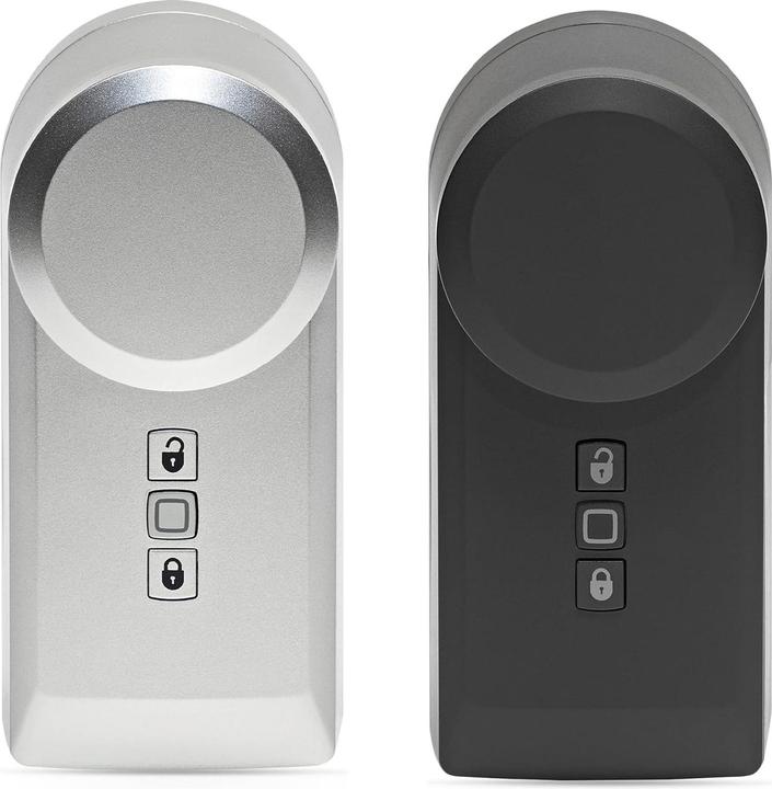 Homematic IP Smart Home door lock actuator (HmIP-DLD-S) (silver) (Key, Smartphone)