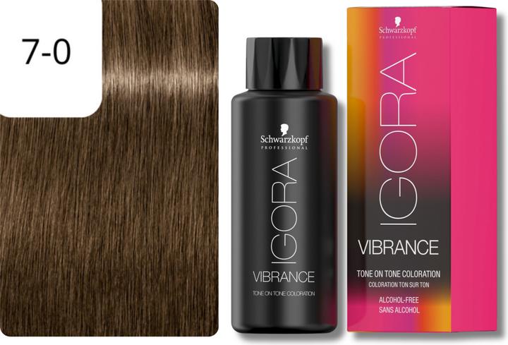 Actual product image Schwarzkopf Professional IGORA VIBRANCE Tone On Tone Colouration (7-0 Medium blonde)