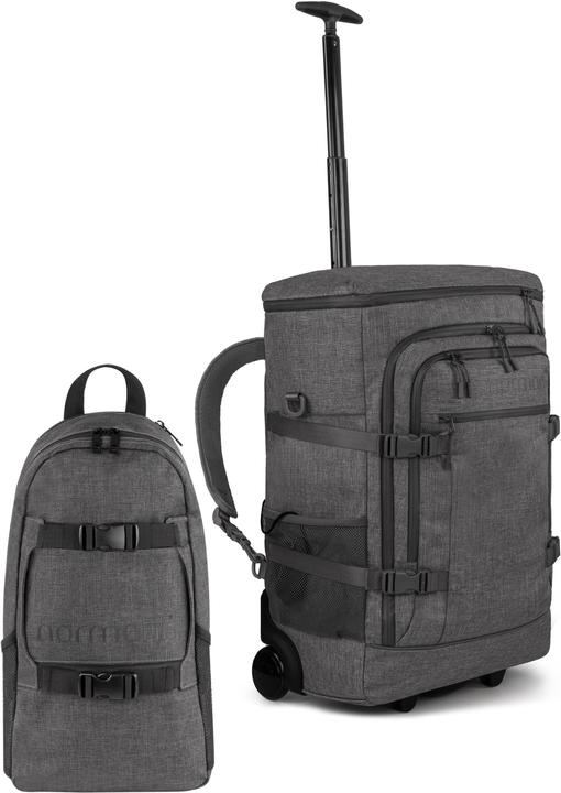 Actual product image Normani Hand luggage backpack with trolley function + small backpack - 9229 (45 l)