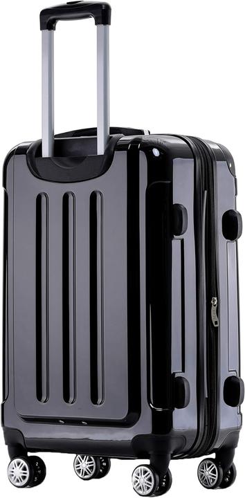 Immagine prodotto Beibye Valigia da viaggio 2048, M, Nero (45 l, M (50 - 90l))