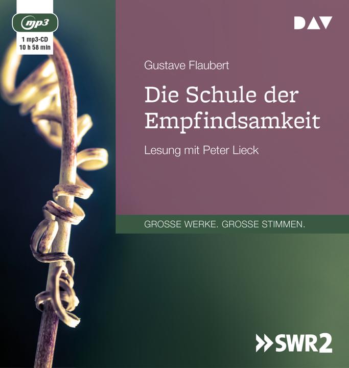 Image du produit L'école de la sensibilité (Peter Lieck, Andrew Barbey, Gustave Flaubert, Allemand)