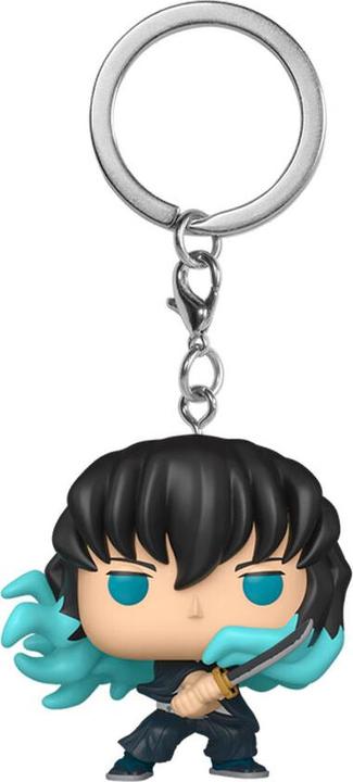 Actual product image Funko Demon Slayer: Kimetsu no Yaiba POP! vinyl keyring 4 cm Muichiro (Attack) Display (12)