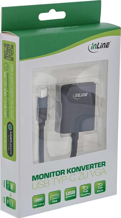 Produktbild InLine USB Display Konverter (VGA, 20 cm)