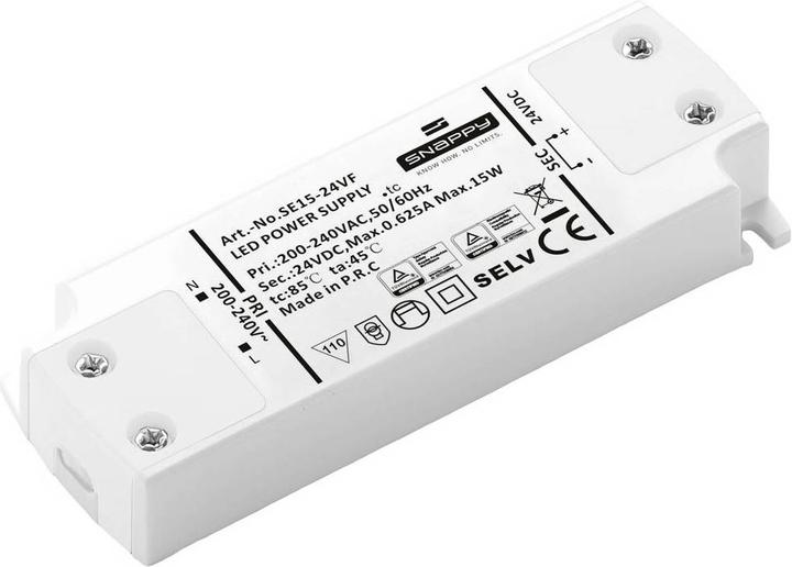 Dehner Elektronik SE 15-24VF (24VDC) Transformateur LED, conducteur LED Tension constante 15