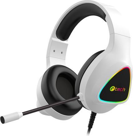 Actual product image C-Tech Herná sluchátka Midas (GHS-17W), casual gaming, RGB podsvÃcenÃ, blue (Cable)