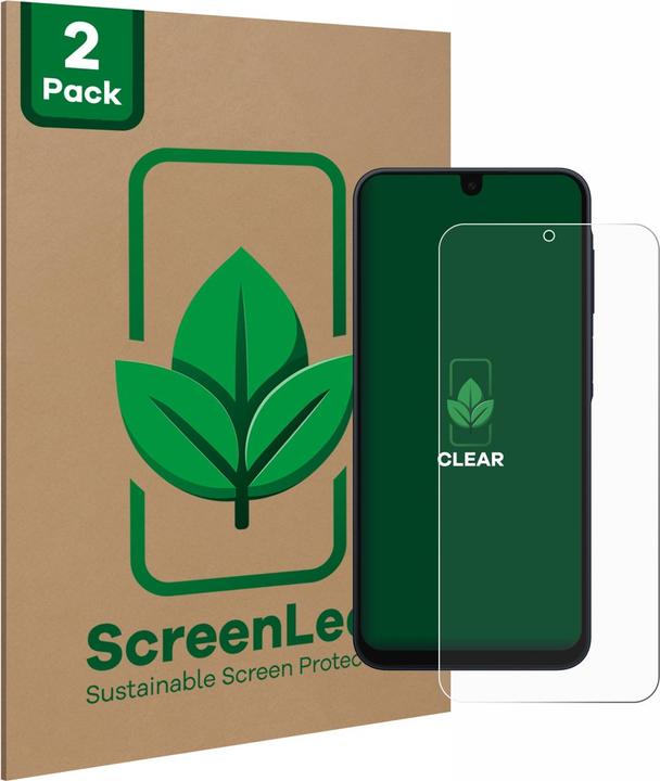 ScreenLeaf Schutzfolie nachhaltiger Displayschutz Displayschutzfolie Folie Klar Transparent (2 Stück, Samsung Galaxy A16 5G)