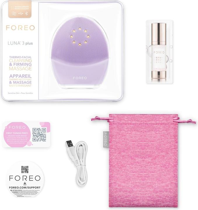 Actual product image Foreo LUNA™ 3 plus thermal cleansing and tightening device for sensitive skin