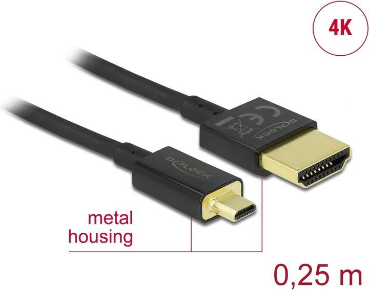 Immagine prodotto Delock HDMI (tipo A) - micro HDMI (tipo D) (0.15 m, HDMI)