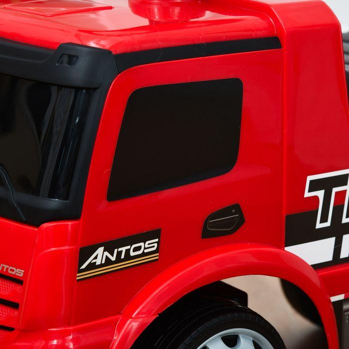 Immagine prodotto Swisshandel24 Auto cavalcabile per bambini Mercedes ANTOS in stile camioncino con luci per bambini dai 12 anni in