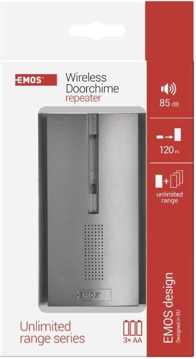 Immagine prodotto Emos Campanello aggiuntivo per P5760, P5763 (estensione del segnale), per 3x AA
