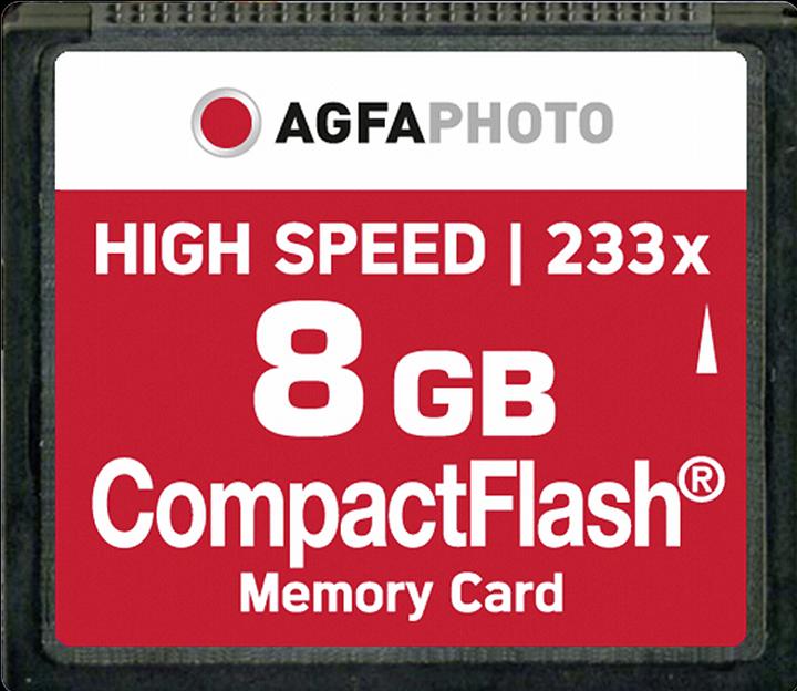 AGFAPHOTO Compact Flash 8GB High Speed 233x MLC (8 GB, CF)