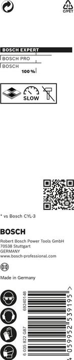 Actual product image Bosch Professional Zubehör EXPERT CYL-9 MultiConstruction Drill, 10 x 80 x 120 mm (10 millimetres)