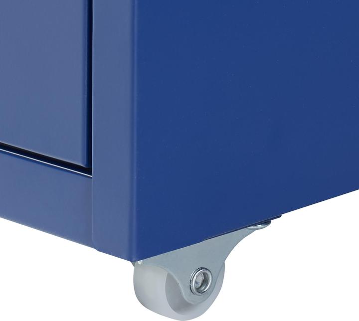 Produktbild En.Casa Rollcontainer Kökar mit 5 Schubladen 69x28x41 cm Blau (69 x 28 x 41 cm)