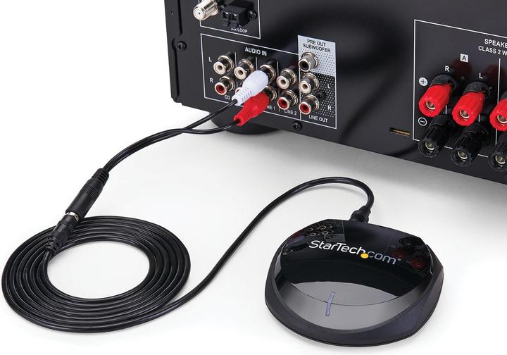 Produktbild StarTech COM Bluetooth 5.0 Audio Receiver - NFC and aptX Support - Wolfson DAC - 2 channel RCA audio (Empfänger)