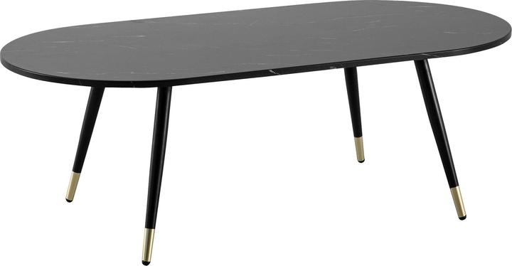 Produktbild FineBuy Couchtisch Sofatisch Marmor Optik 120 cm Wohnzimmertisch Tisch Modern (120 x 60 x 42 cm)