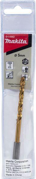 Produktbild Makita HSS-TIN Metallbohrer Ø 5.0mm (5.0 Millimeter)