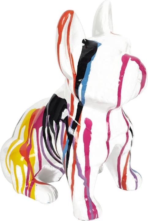 Image du produit Home Deco Factory bulldog ceramique coulures 30cm