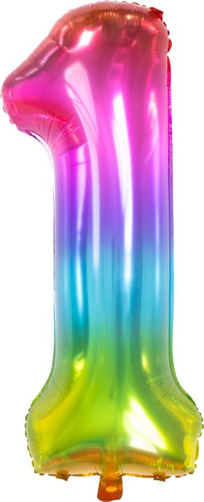 Palloncino in foil Yummy Gummy Rainbow numero 1