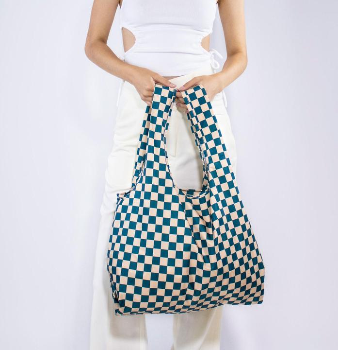 Image du produit Kind Bag Sac moyen Checkerb. Teal & Beige